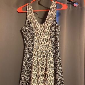 Black and white dress
